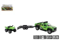 Figurki dla dzieci - Hipo Auto z przyczepą i Quadem, światło, dźwięk 510220 - miniaturka - grafika 1