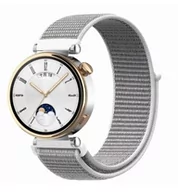 Akcesoria do smartwatchy - opaska pasek bransoleta NYLON Garmin GARMIN VENU 2S / VENU 3S / Vivoactive 4S / Huawei Watch GT 4 41mm 18mm biała - miniaturka - grafika 1
