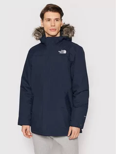 Kurtki męskie - The North Face Parka Rec Zaneck NF0A4M8H Granatowy Regular Fit - grafika 1