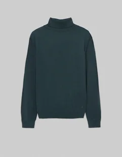 Sweter męski golf goito zielony - Swetry męskie - miniaturka - grafika 1