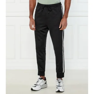 BOSS GREEN Spodnie dresowe Hover Striped C Relaxed fit stretch - Dresy męskie - miniaturka - grafika 1