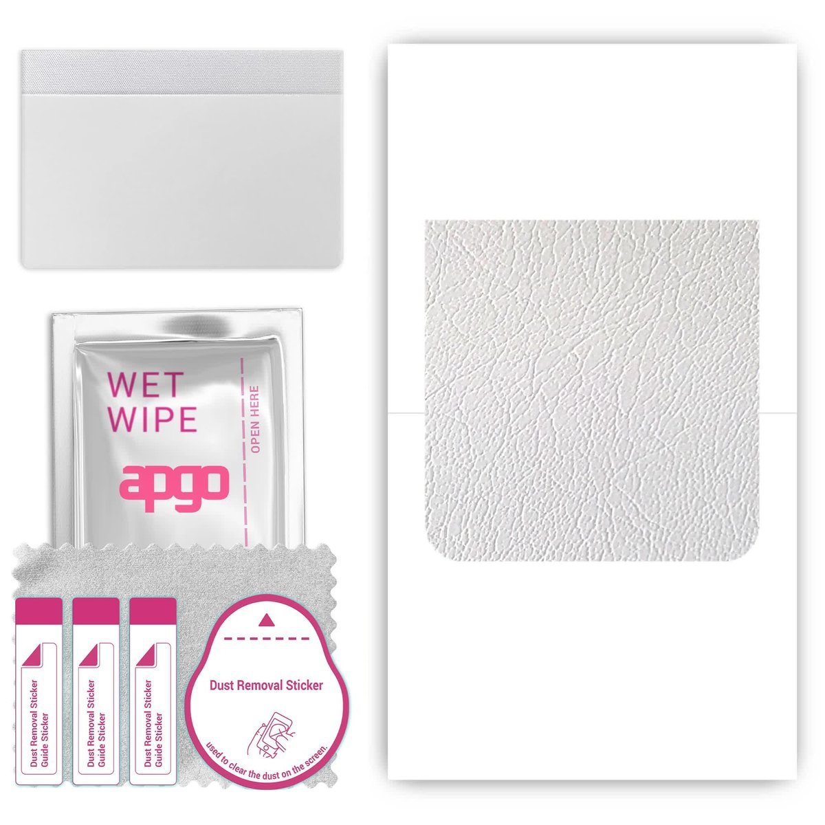 Folia naklejka skórka strukturalna na TYŁ do Motorola Razr 50 Ultra - Skóra Biała - apgo SKINS