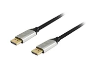 Kable komputerowe i do monitorów - Equip 119262 kabel DisplayPort 2 m Aluminium, Czarny - miniaturka - grafika 1