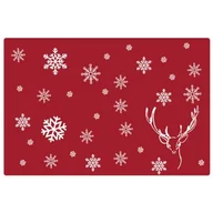 Obrusy i serwetki - Mata stołowa w śnieżynki 43 x 28 cm - miniaturka - grafika 1