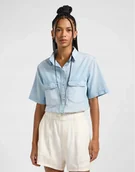 Koszule damskie - LEE CHAMBRAY UTILITY SHIRT ENDLESS LIGH 112363506 M - miniaturka - grafika 1