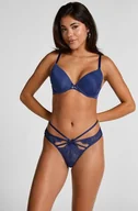Majtki damskie - Hunkemöller Stringi Wera Niebieski - miniaturka - grafika 1