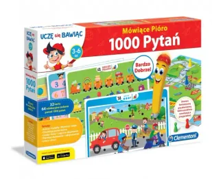Mówiące Pióro 1000 Pytań - CLEMENTONI - Zabawki interaktywne dla dzieci - miniaturka - grafika 1