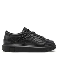 Sneakersy męskie - Sneakersy Armani Exchange XUX193 XV908 K001 Czarny - miniaturka - grafika 1