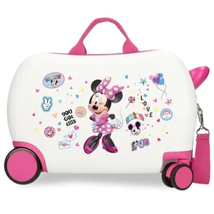 Joumma Disney Minnie Party walizka dziecięca biała 45 x 31 x 20 cm twardy ABS 24,6 l 1,8 kg 4 koła bagaż podręczny, biała, walizka dziecięca - Moda i Uroda OUTLET - miniaturka - grafika 1