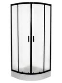 Kabiny prysznicowe - Liveno Kabina prysznicowa, półokrągła z brodzikiem 90x90 Ultra KP-ULTRA-1590-T - miniaturka - grafika 1