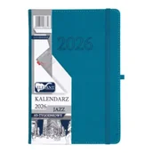 Kalendarze - Kalendarz 2026 A5 tygodniowy Jazz turkusowy - miniaturka - grafika 1