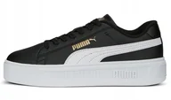Buty sportowe damskie - Puma Smash Platform v3 390758 02 Buty Czarne - miniaturka - grafika 1