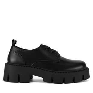 Loafersy DeeZee HY24249-4 Czarny - Półbuty damskie - miniaturka - grafika 1