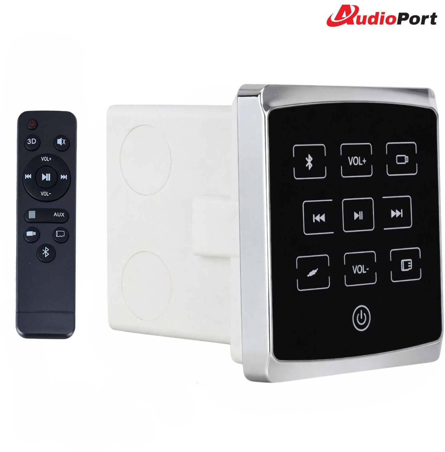 AudioPort Panel Smart Audio wzmacniacz bluetooth AKI1 czarny one size