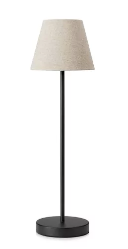 Markslojd lampa stołowa Cozy E14 czarna/beż 60cm 108114
