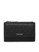 Etui na dokumenty i karty - Calvin Klein Etui na karty kredytowe Ck Must Aop Cc Holder W Zip LV04F1036G Czarny - miniaturka - grafika 1