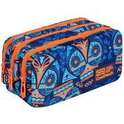 Piórniki - Piórnik szkolny trzykomorowy CoolPack Primus Aztec Blue 68286CP C60189 - miniaturka - grafika 1