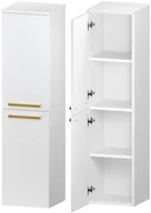 Szafki łazienkowe - Słupek Łazienkowy ATHOS 35 2D L- Uchwyt Złoty - miniaturka - grafika 1