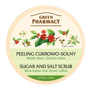 Green Pharmacy Body Care Shea Butter & Green Coffee peeling cukrowo-solny 0% Parabens Silicones SLES SLS 300 ml - Peelingi do ciała - miniaturka - grafika 1