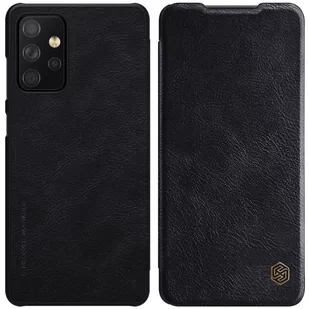 Nillkin Qin skórzana kabura etui Samsung Galaxy A72 4G czarny - Etui i futerały do telefonów - miniaturka - grafika 1