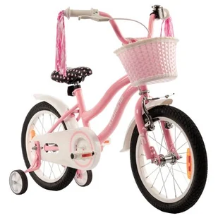 Rower dziecięcy INDIANA Pretty 16 cali dla dziewczynki Różowy - Rowery - miniaturka - grafika 1
