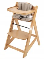 Krzesełka do karmienia - Krzesełko Fotelik Do Karmienia Drewniane Składane Dla DziecI + Taca MOBY - miniaturka - grafika 1