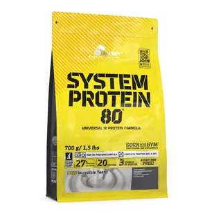 Olimp System Protein 80 - 700g - Strawberry Power - Odżywki białkowe - miniaturka - grafika 1
