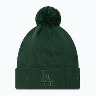Czapki damskie - Czapka z daszkiem damska New Era Metallic Bobble Knit Beanie Los Angeles Dodgers dark green WYSYŁKA W 24H 30 DNI NA ZWROT - miniaturka - grafika 1