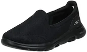 Sneakersy damskie - Skechers Go Walk 5 damskie sneakersy, Black Textile Trim, 41 EU Weit - miniaturka - grafika 1