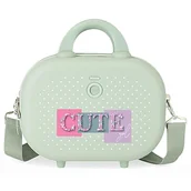 Kosmetyczki, organizery i kuferki - Enso Cute Girl Neceser Adaptable Obudowa na messenger Zielony 29x21x15 cms Sztywny ABS 9,14L 2,52 kg, Zielony, Neceser, kosmetyczka z paskiem na ramię - miniaturka - grafika 1