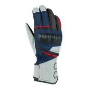 Rękawice motocyklowe - Rękawice Motocyklowe Bering Siberia Damskie Szary/Niebieski/CzerwonyS - miniaturka - grafika 1