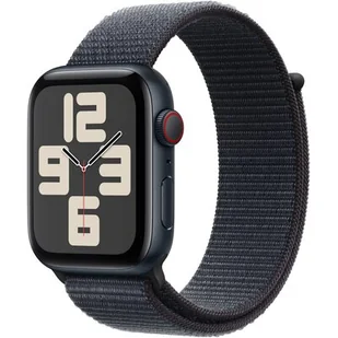 Apple Watch SE 2-gen GPS + Cellular 44mm opaska sportowa Czarny - Smartwatch - miniaturka - grafika 1