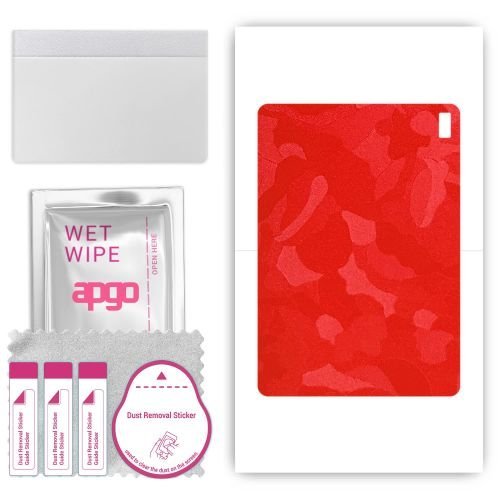 folia naklejka skórka strukturalna na TYŁ do HTC A103 - Moro Camo Czerwony - apgo SKINS