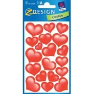 Zabawki kreatywne - Avery Zweckform Naklejki Z-DESIGN brokatowe-serca 38szt. /53205/ ZW898 - miniaturka - grafika 1