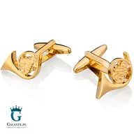 Spinki do mankietów i krawatów - Galante Spinki do mankietów X2 Waltornia AJ132/119 - miniaturka - grafika 1