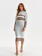 Spódnice - Spódnica damska szara - SSD1779SZ spódnica regularna - TOP SECRET - Odzieżowy sklep internetowy TOP SECRET - miniaturka - grafika 1