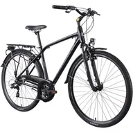 Rowery - Rower trekkingowy INDIANA X-Road 1.0 M19 28 cali Czarny - miniaturka - grafika 1