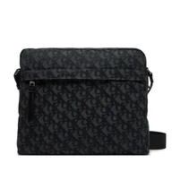 Torby męskie - Saszetka Calvin Klein Jeans Unstructured Monogram Flight Bag LV04G3097G Czarny - miniaturka - grafika 1