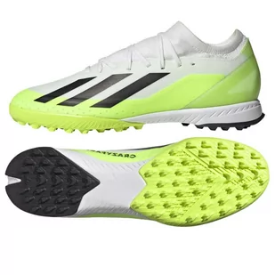Buty adidas X CRAZYFAST.3 TF M (kolor Biały. Zielony, rozmiar 40 2/3) - Buty sportowe męskie - miniaturka - grafika 1