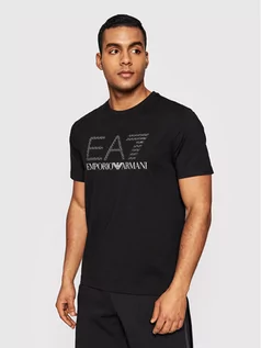 Koszulki męskie - Emporio Armani EA7 T-Shirt 3LPT54 PJ02Z 0200 Czarny Regular Fit - grafika 1