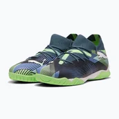 Piłka nożna - Buty piłkarskie dziecięce PUMA Future 7 Match It + Mid Jr grey skies/puma white WYSYŁKA W 24H 30 DNI NA ZWROT - miniaturka - grafika 1