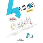 Książki do nauki języka angielskiego - 4 Minds A2. Student`s Workbook & Grammar Book + kod DigiBook - miniaturka - grafika 1