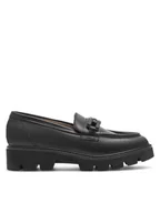 Półbuty damskie - Badura Loafersy TROPEA-E23-28188PE Czarny - miniaturka - grafika 1