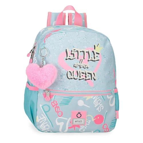 Enso Little Urban Queen Plecak przedszkolny z wózkiem Niebieski 25x32x12 cm Poliester, Niebieski, 25x32x12 cms, Plecak turystyczny
