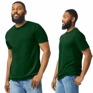 Koszulki męskie - T-shirt Koszulka Męska Bawełna SOFTSTYLE Gildan GI64000 ZIELONY Forest L - miniaturka - grafika 1