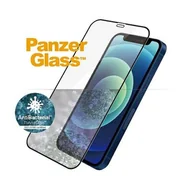 Szkła hartowane na telefon - PanzerGlass Pro E2E Super+ iPhone 12 Mini Case Friendly AntiBacterial MicroFracture czarny/black - miniaturka - grafika 1