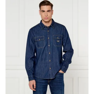 Guess Jeans Jeansowa koszula Regular Fit - Koszule męskie - miniaturka - grafika 1