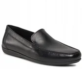 Mokasyny damskie - GEOX MĘSKIE MOKASYNY WSUWANE SKÓRZANE CZARNE 40 Ż5K - Geox - miniaturka - grafika 1