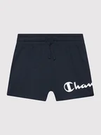 Spodenki damskie - Champion Szorty sportowe 404310 Czarny Regular Fit - miniaturka - grafika 1