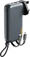 Powerbanki - Dudao Ładowarka z powerbankiem Dudao K25 2in1 10000mAh z 3 wtyczkami - szara - miniaturka - grafika 1